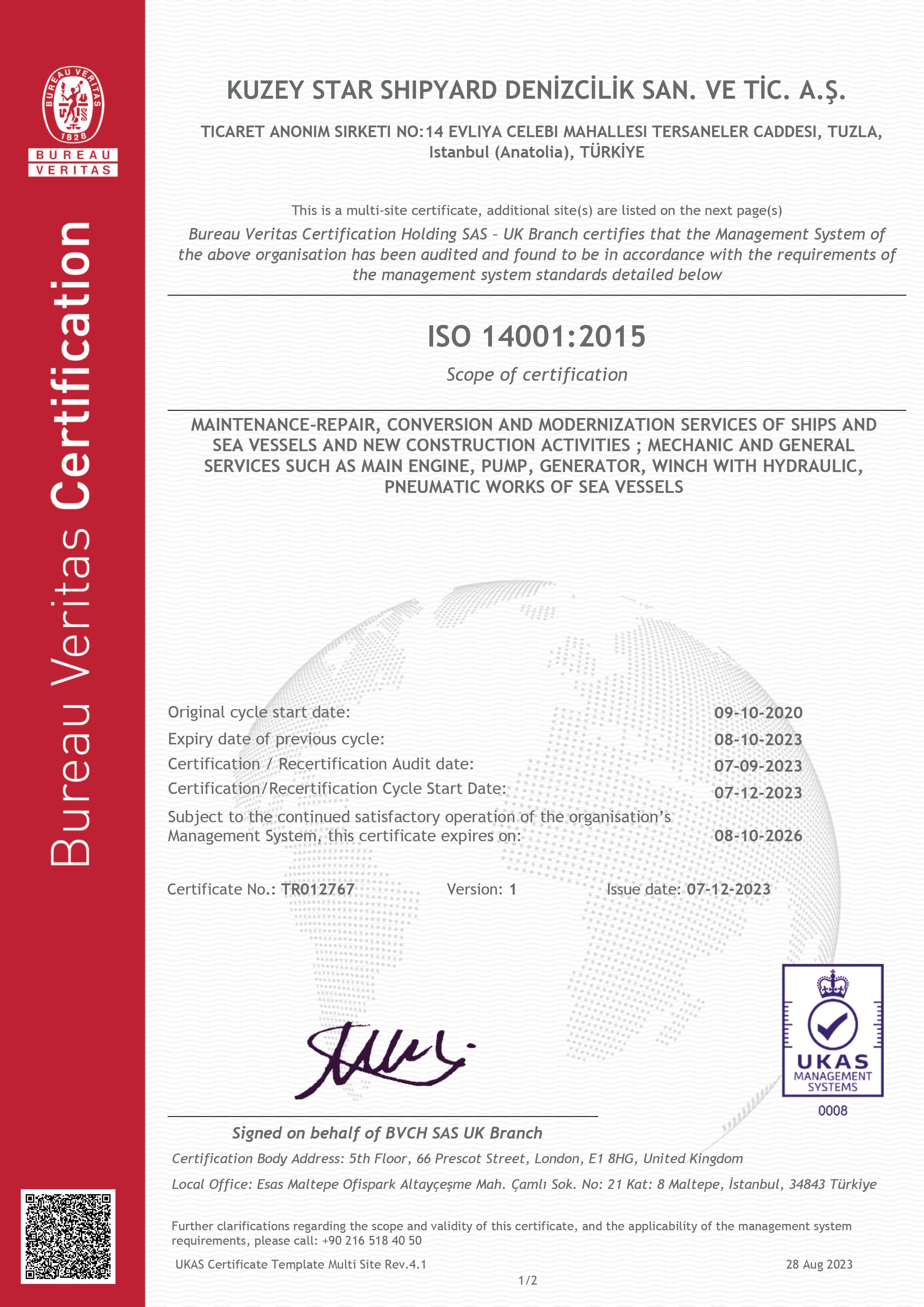 ISO 14001 Environmental Management System